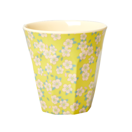 RICE - Gobelet 250 ML - MEDIUM - Jaune fleuri